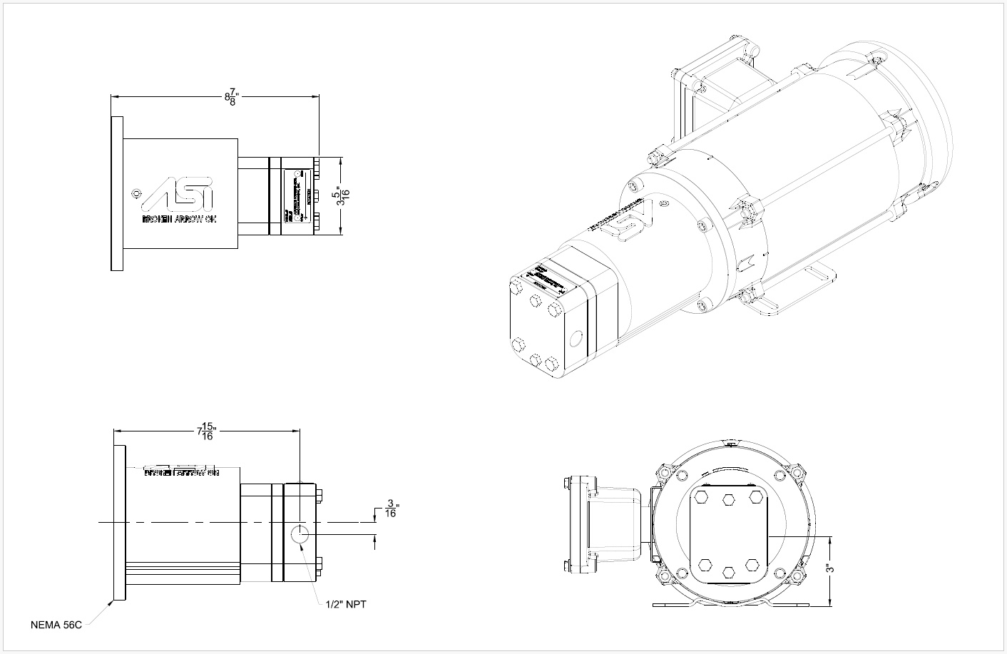 DT-A127-T-GA DT-A356T Dimensions