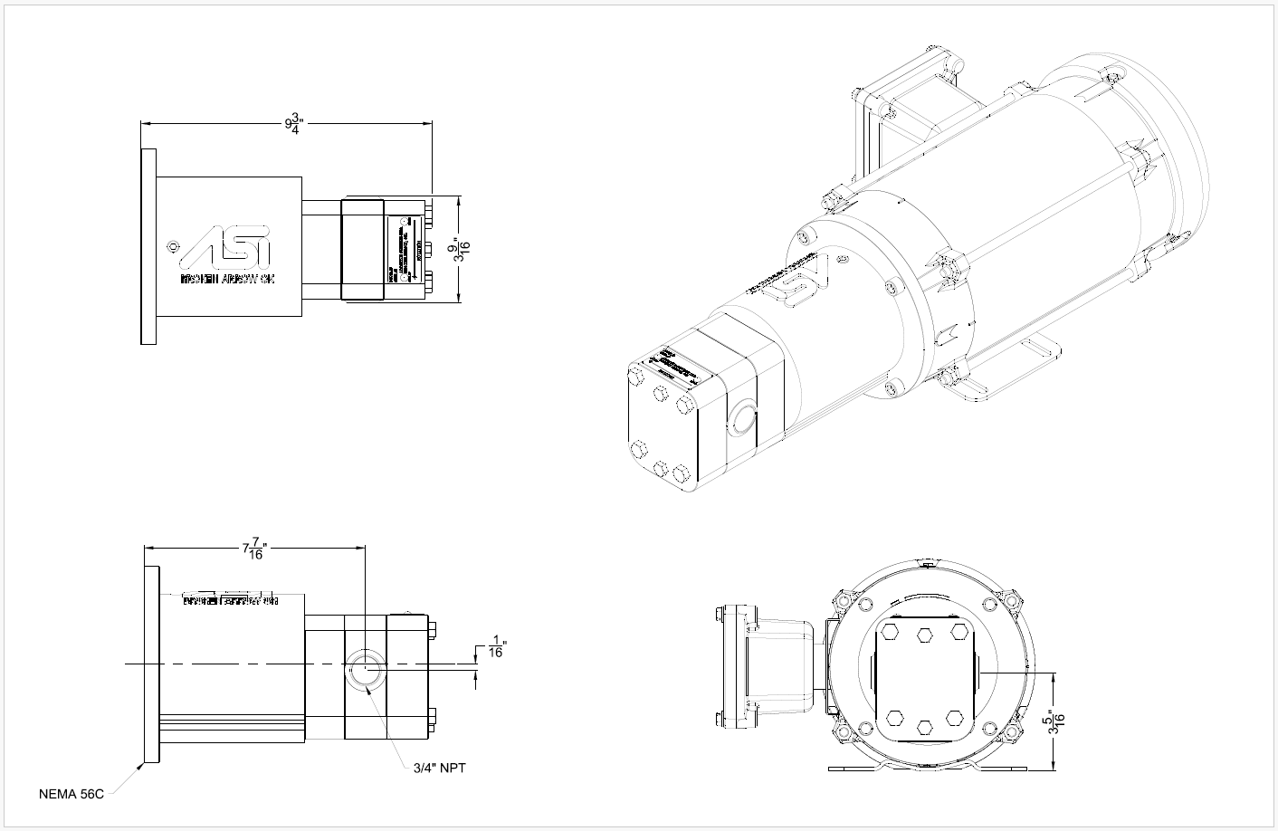 DT-A365-T-GA DT-A356T Dimensions