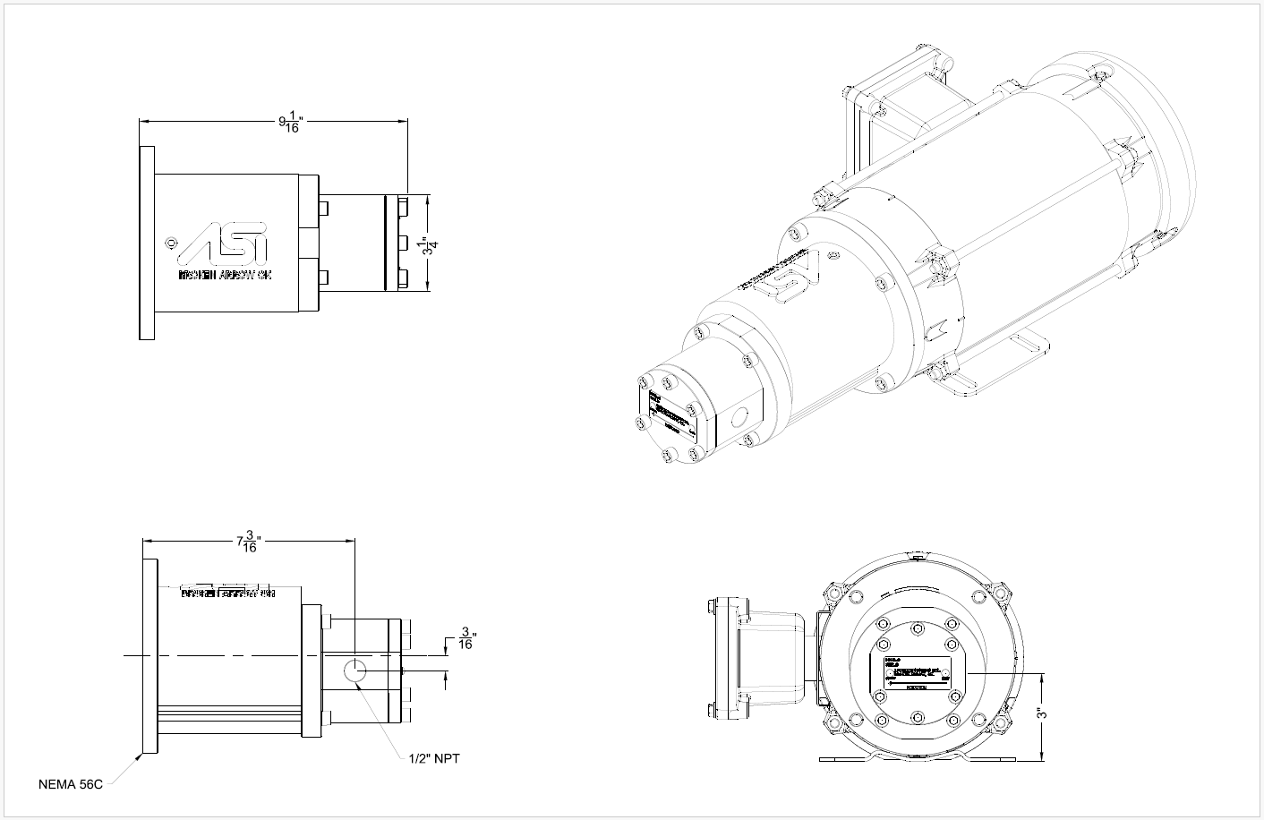 SST-A190-T-GA DT-A356T Dimensions