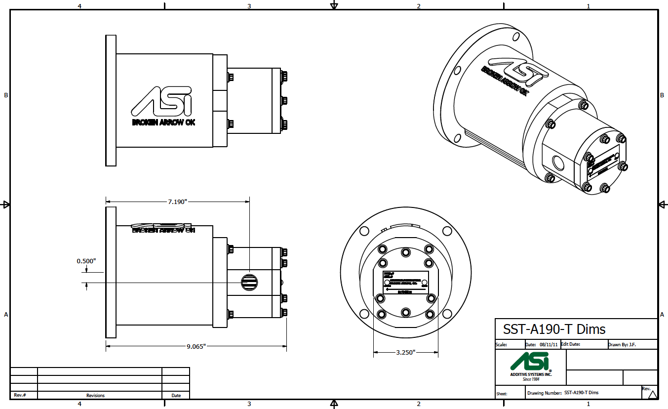 SST-A190-T Dimensions