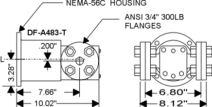 DF-A483T Dimensions