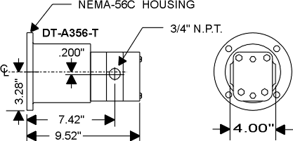 DT-A356T Dimensions